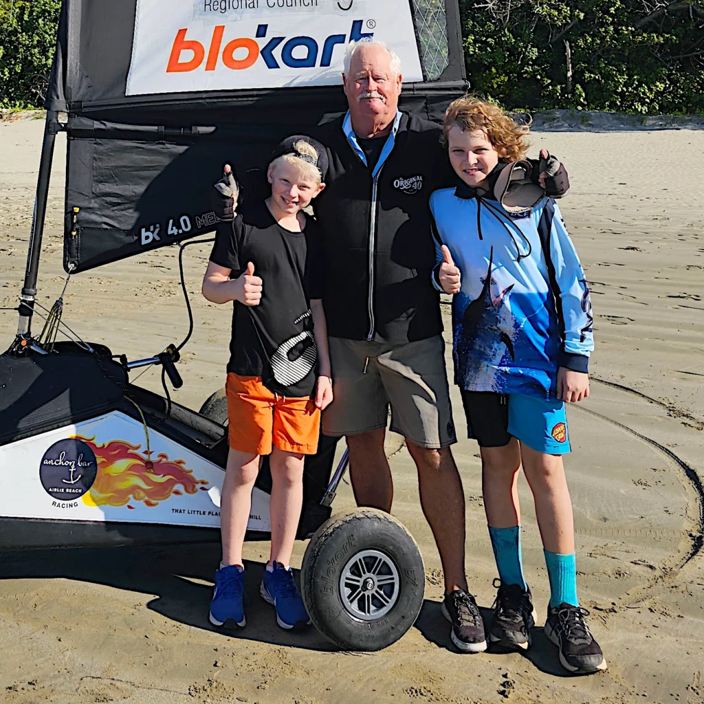 Man with 2 boys